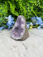 Amethist (Uruguay) cluster cut base (402 gr/9 cm)