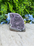 Amethist (Uruguay) cluster cut base (494 gr/9 cm)