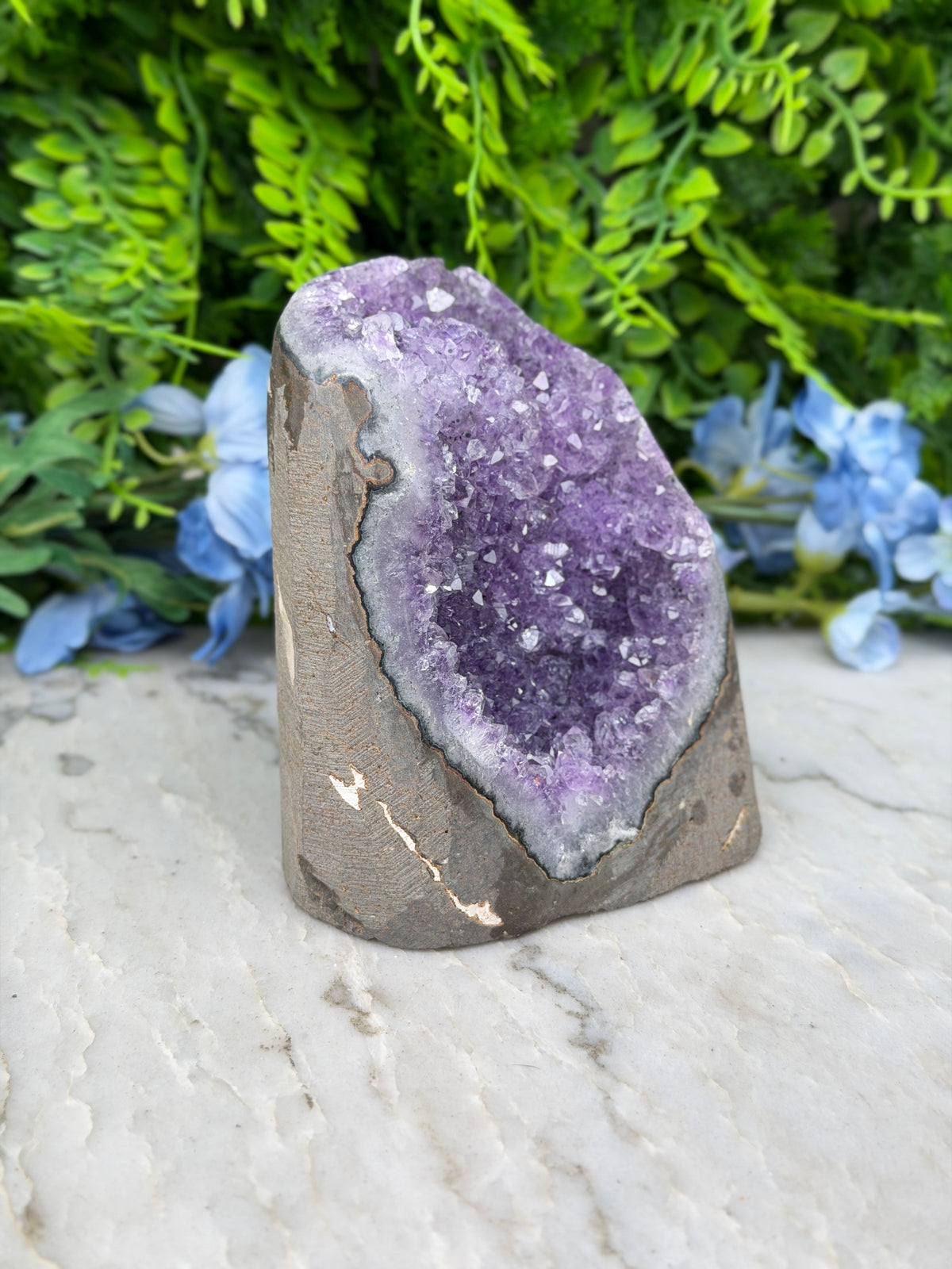 Amethist (Uruguay) cluster cut base (720 gr/11 cm)