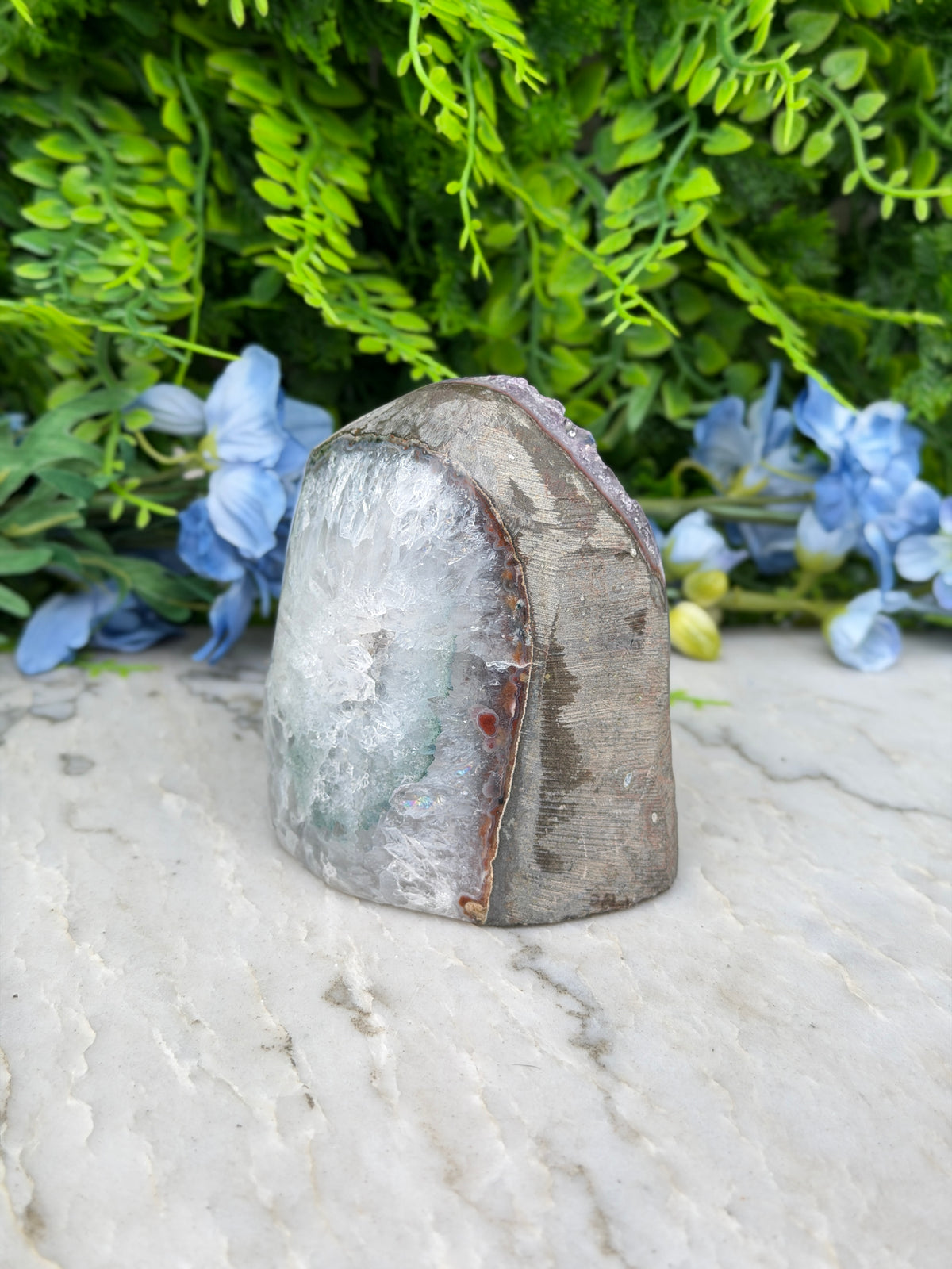Amethist (Uruguay) cluster speciale formatie cut base (784 gr/10 cm)