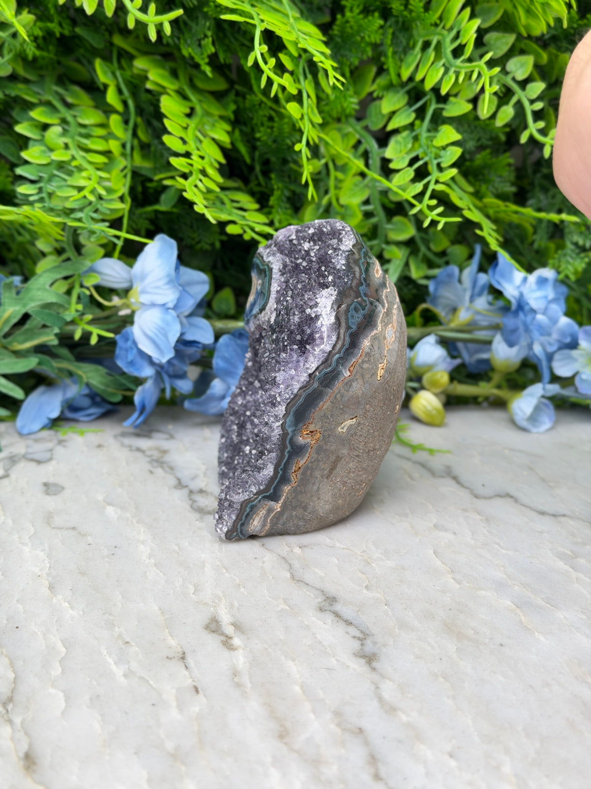 Amethist (Uruguay) cluster cut base (496 gr/10 cm)