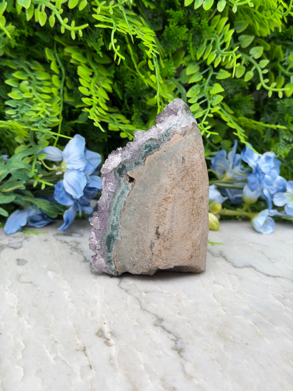 Amethist (Uruguay) cluster cut base (684 gr/11 cm)