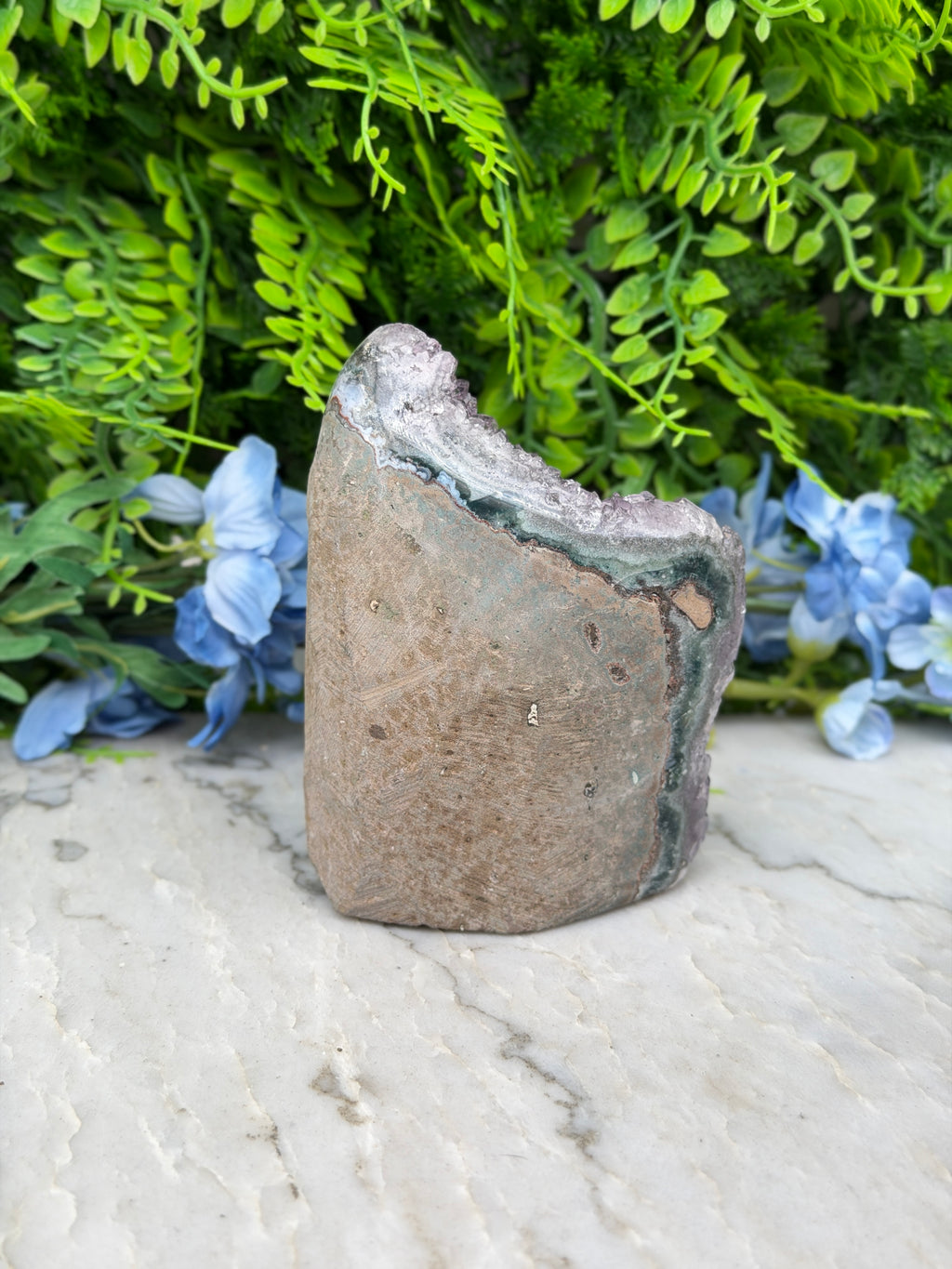 Amethist (Uruguay) cluster cut base (684 gr/11 cm)