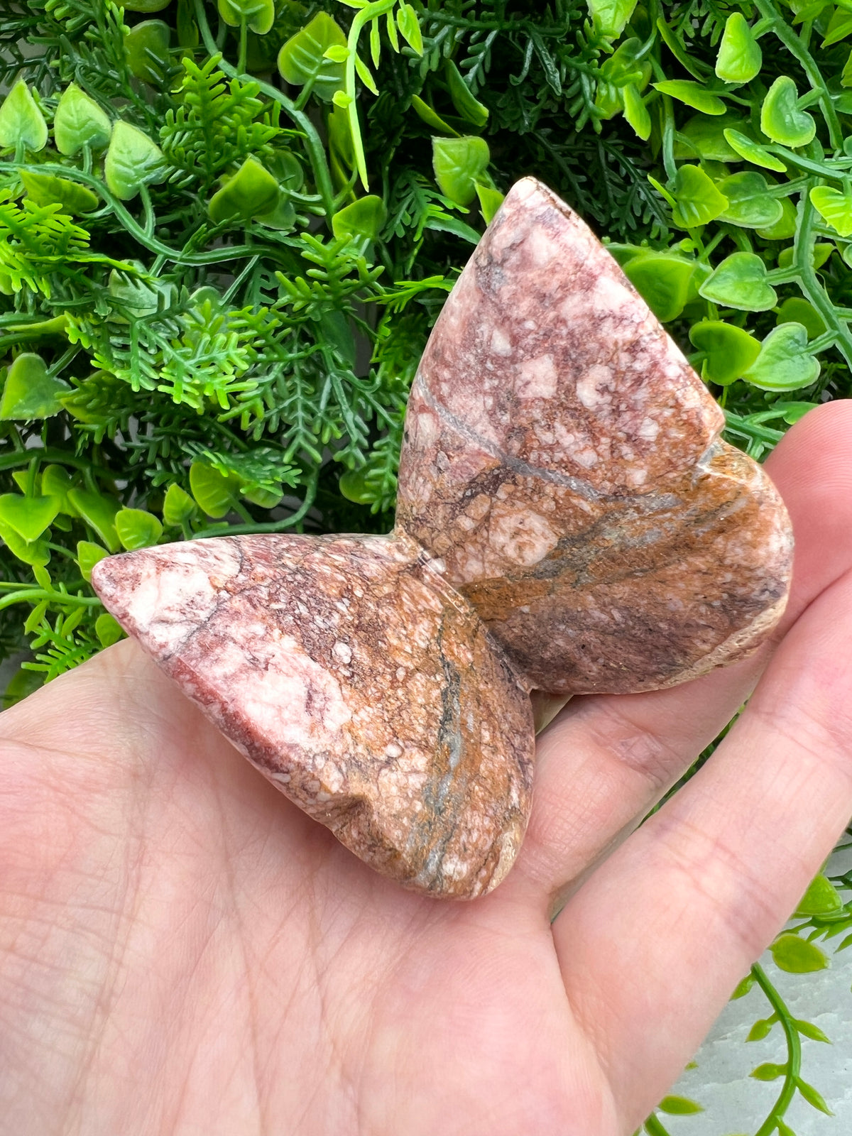 Roze Jaspis 3D-vlinder