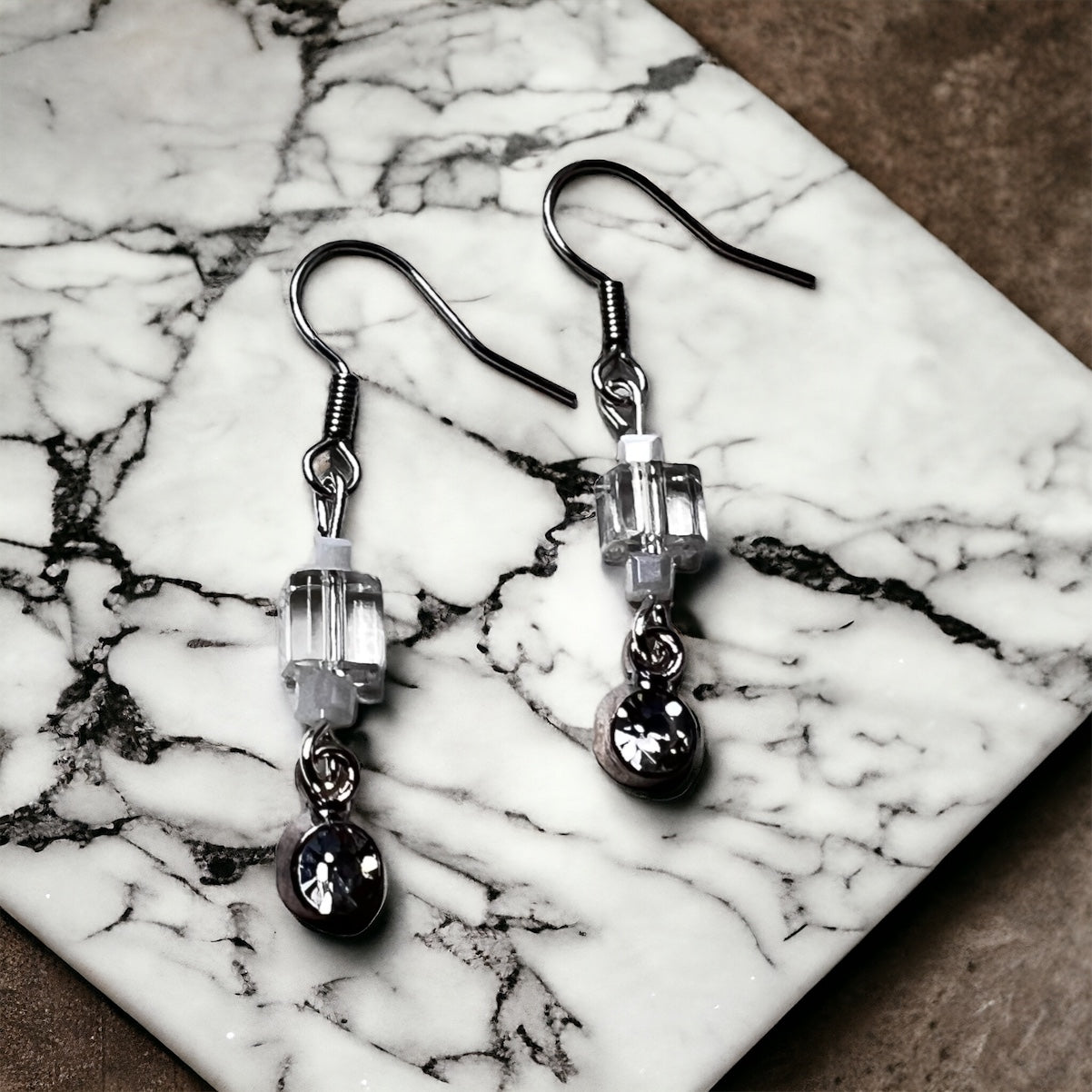 Silver earrings
