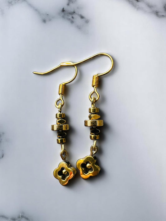Gold earrings