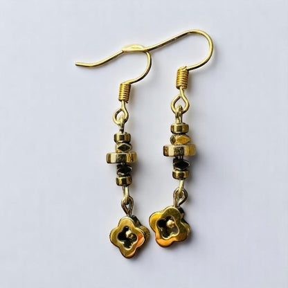 Gold earrings