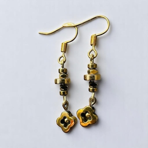 Gold earrings