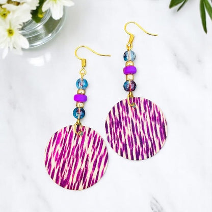 Boucles d'oreilles aurores boréales