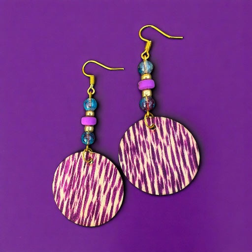 Boucles d'oreilles aurores boréales