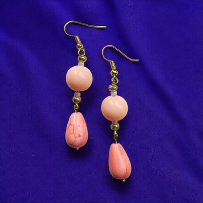 Roze gouden oorbellen