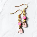 Ohrringe in Form eines Herzens aus Roségold von KEY LIME STORE