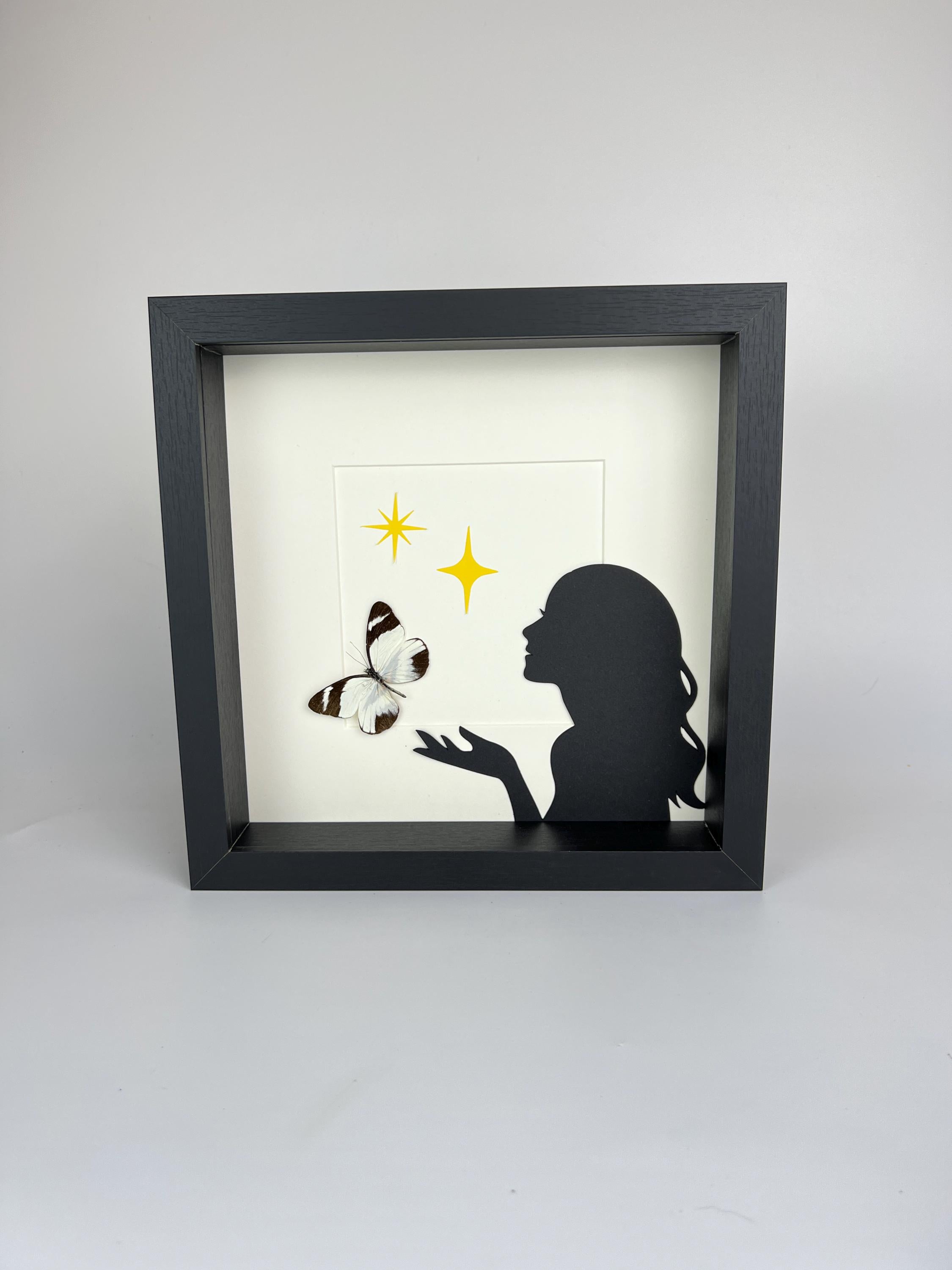 Perrhybris Pamela met print in lijst