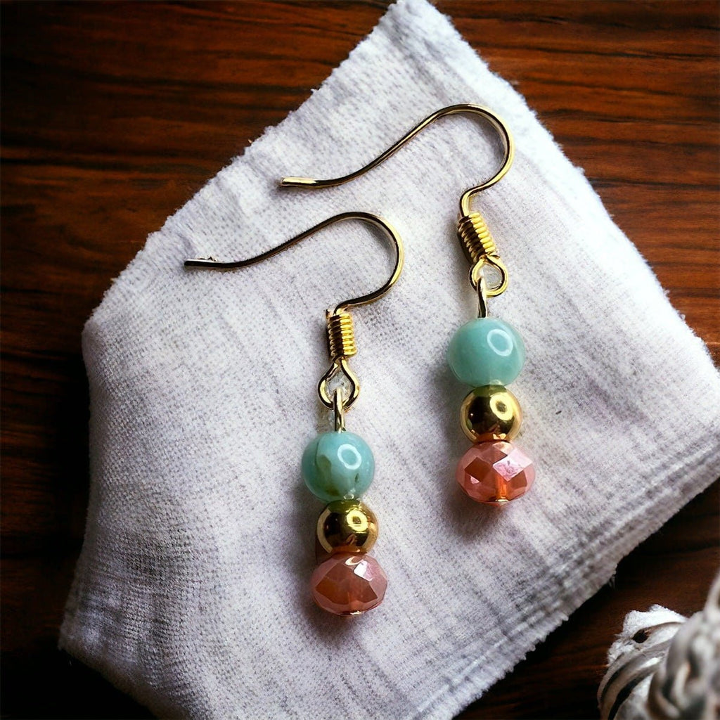 Grün-blau-rosa Ohrringe von KEY LIME STORE