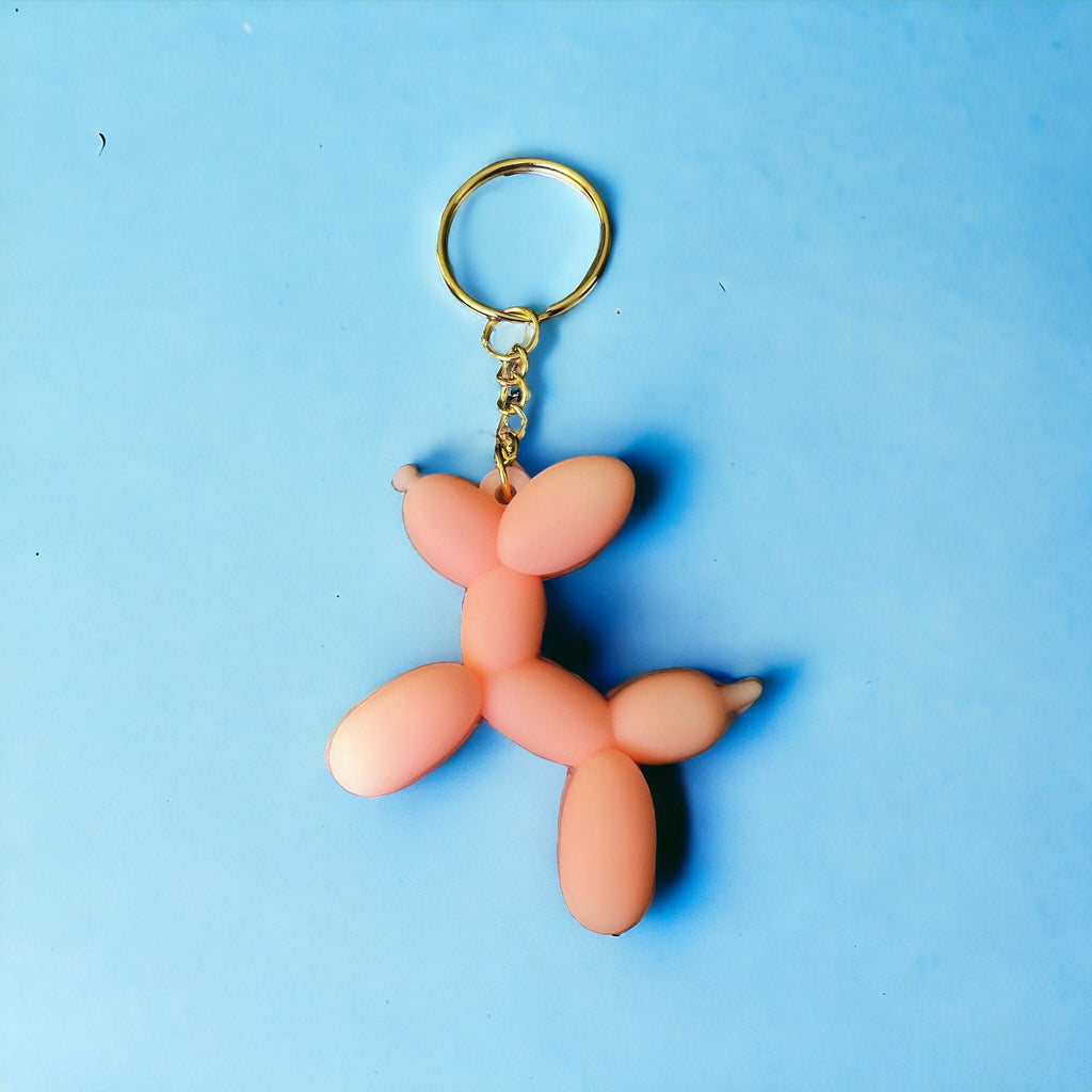 Schlüsselanhänger mit rosa Ballontier von KEY LIME STORE