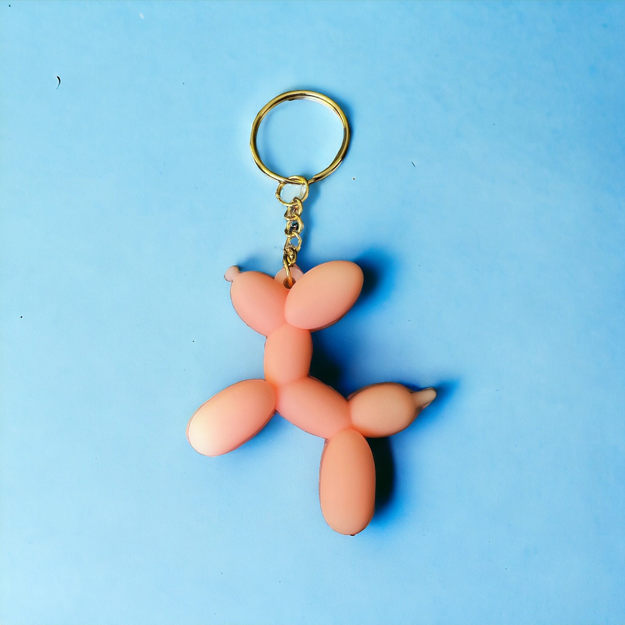 Schlüsselanhänger mit rosa Ballontier