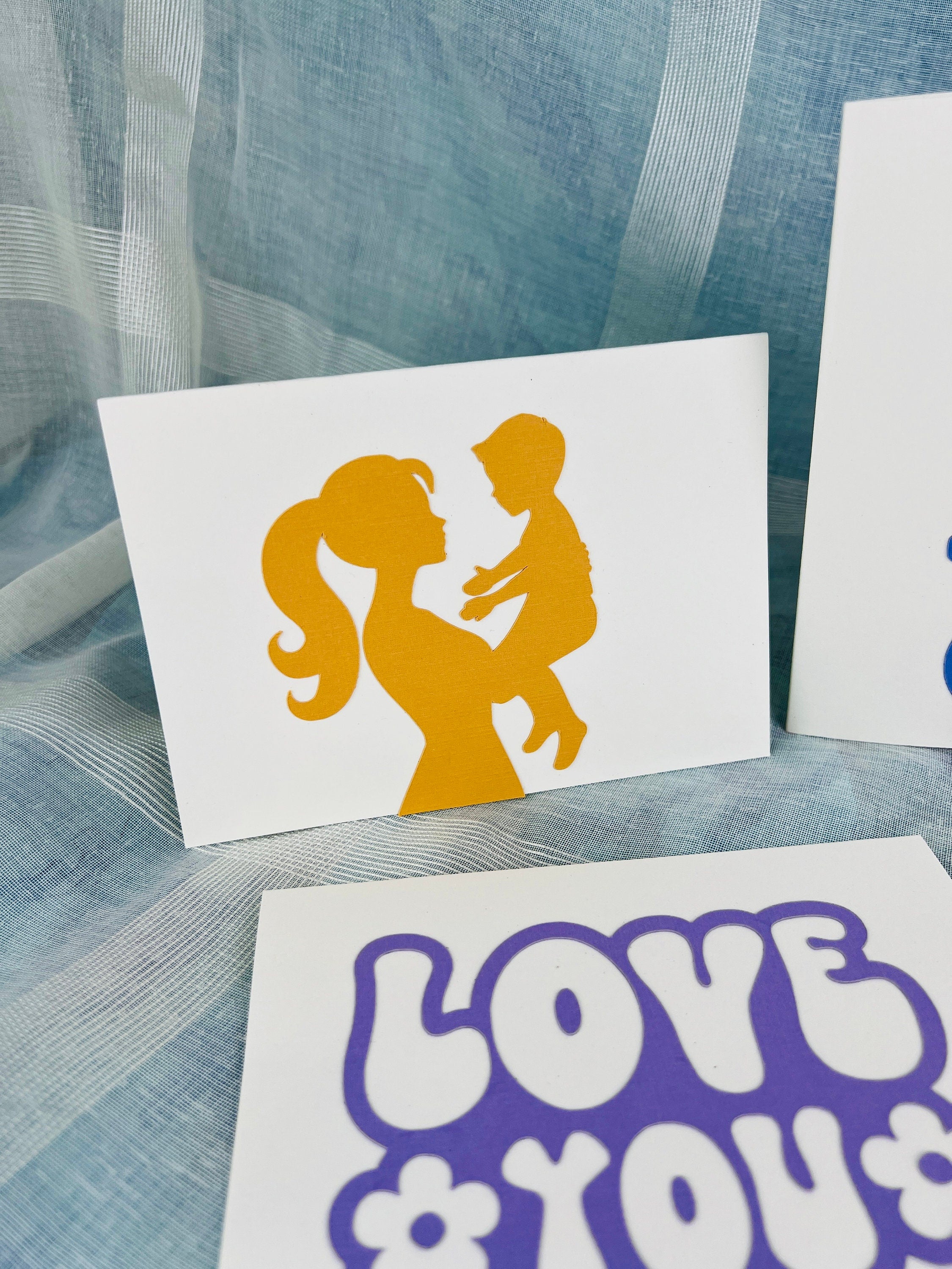 Bundle of 5 Handcrafted Postcards with Matching Envelopes