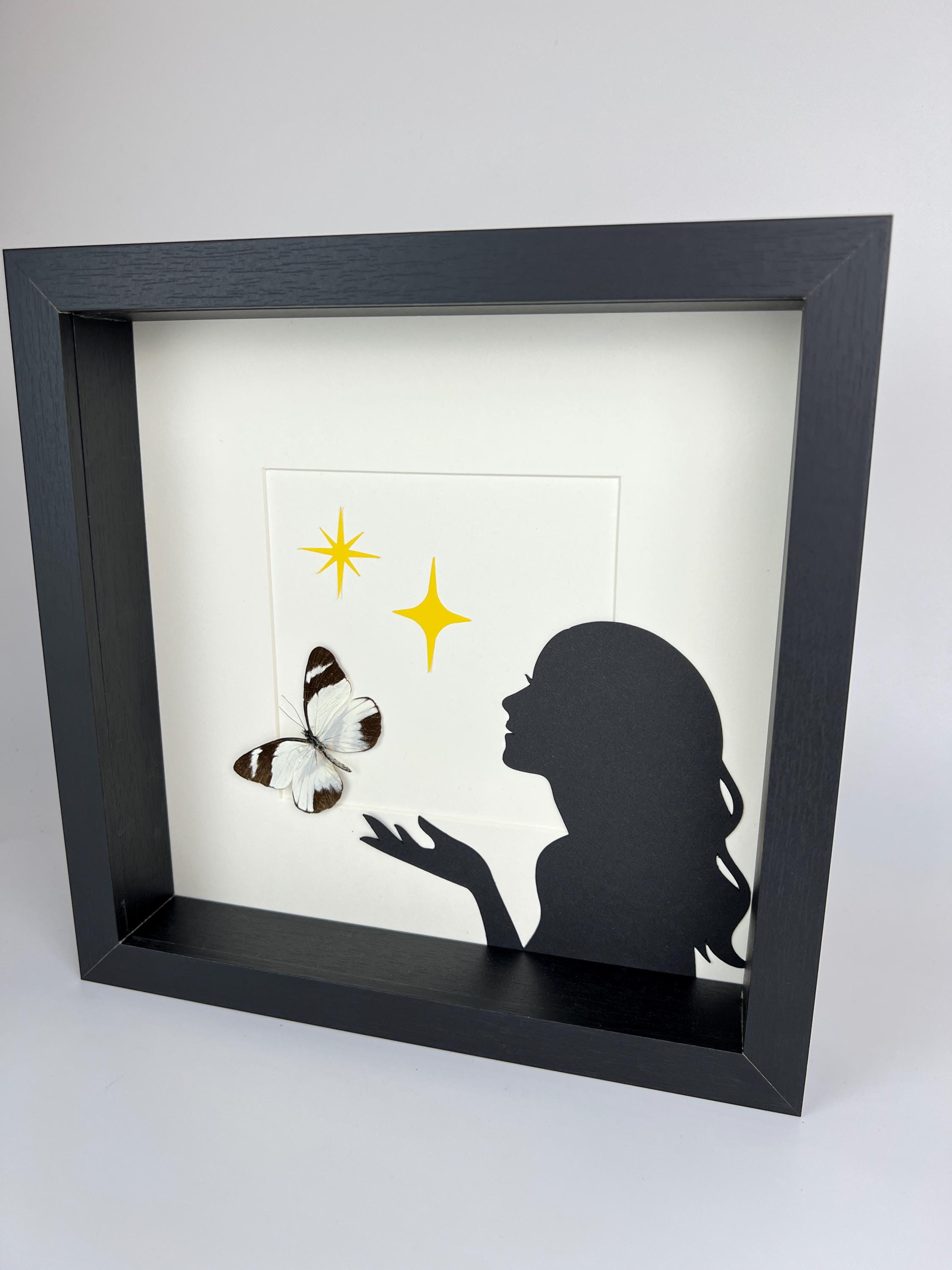 Perrhybris Pamela met print in lijst