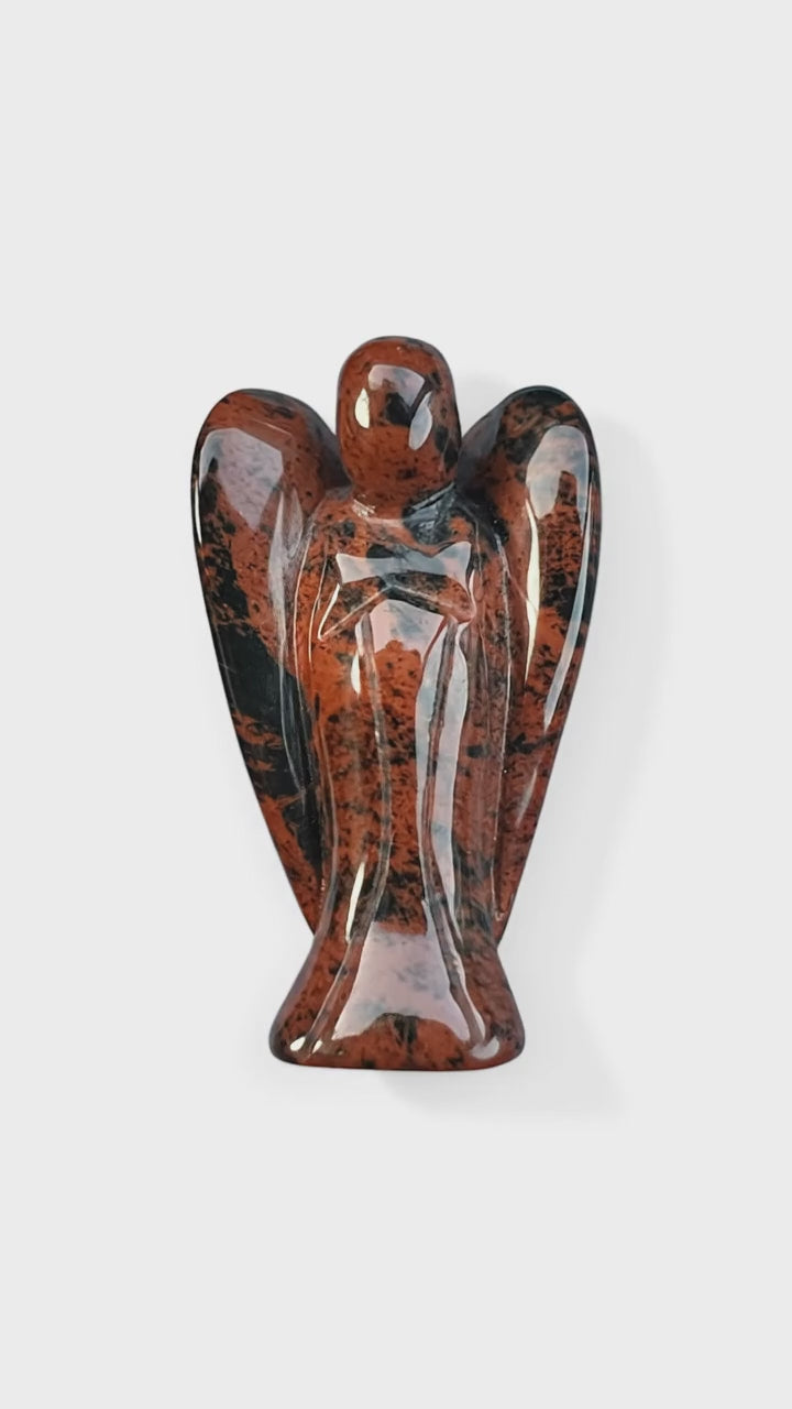 Mahagoni-Obsidian-Engel, 6 cm