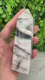 Druze Zebra Jaspis toren (10.5 cm / 173 gr)