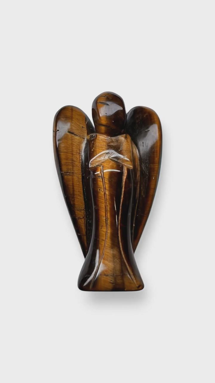 Chargement de la vidéo : Ange « Œil de tigre » 6 cm