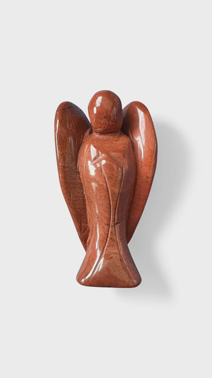 Loading video: Red Jasper Angel, 6 cm