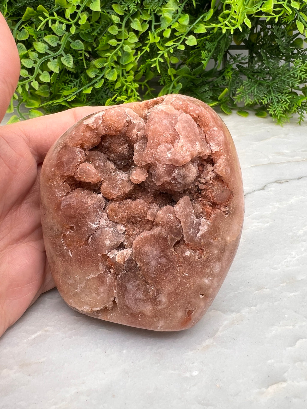 Roze amethist kristaldetails