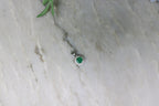Hanger Smaragd rond (cz) 925 sterling zilver